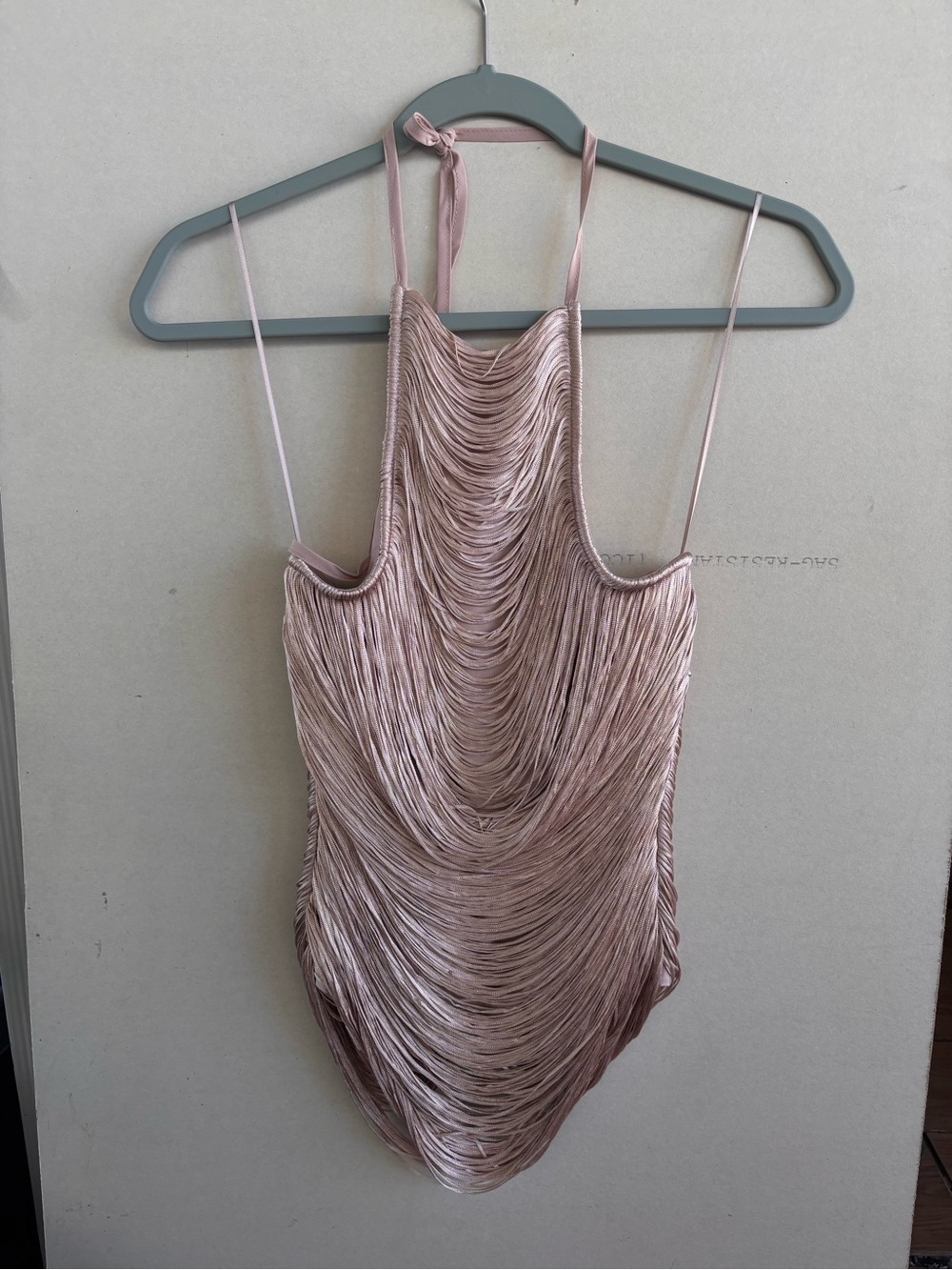 Zara Blush Pink Draped Halter Slip